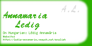 annamaria ledig business card