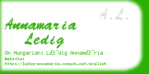 annamaria ledig business card